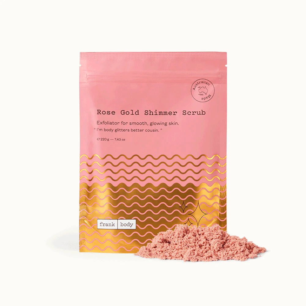 Frank Body Rose Gold Shimmer Scrub 220g
