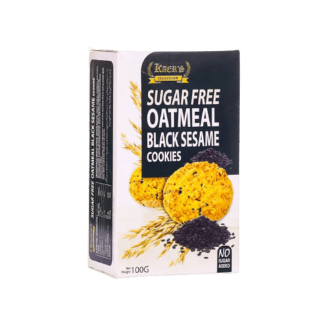 Kaers Sugar Free Oatmeal Black Seeds Sesame Cookies 100gm