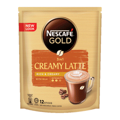 Nescafe Gold 3in1 Creamy Latte Coffee 12x31g