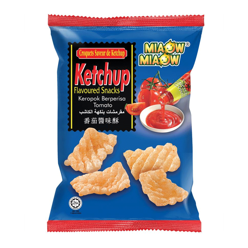 Miaow Miaow Ketchup Flavoured Snacks 60g