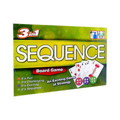 Sequence 3 in 1 Board Game