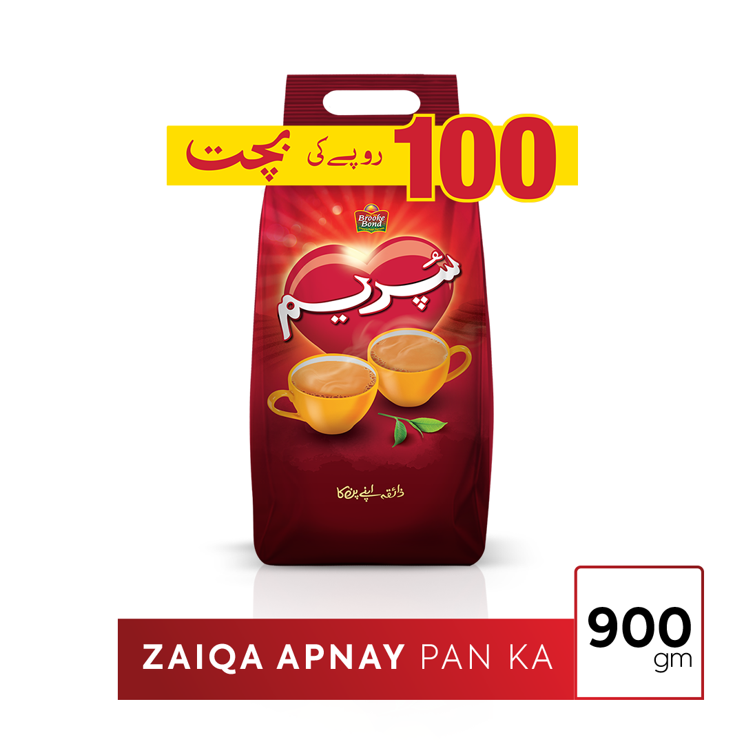 Brooke Bond Supreme Tea Rs.100 Off 900g