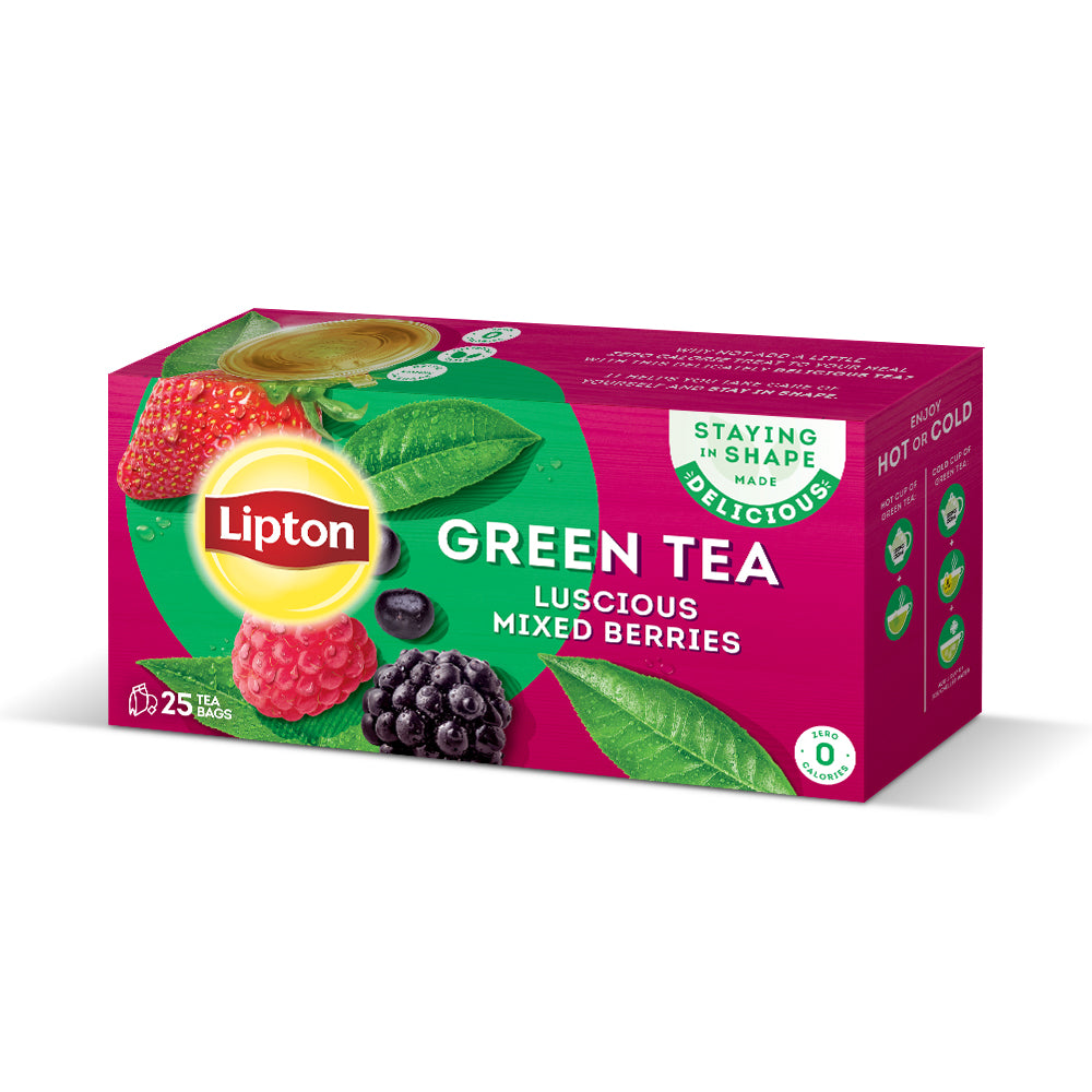Lipton Green Tea Luscious Mixed Berries Tea Bags 25s