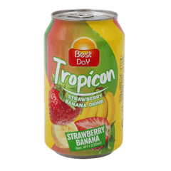 Best Day Tropicon Strawberry Banana Drink Can 330ml