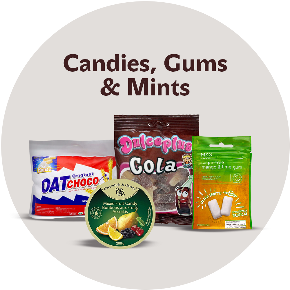Candies, Gums & Mints
