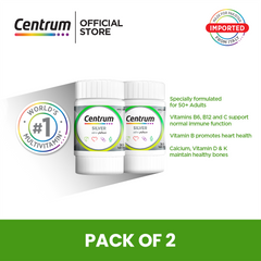 Centrum Silver 50+, 2 Pack Bundle