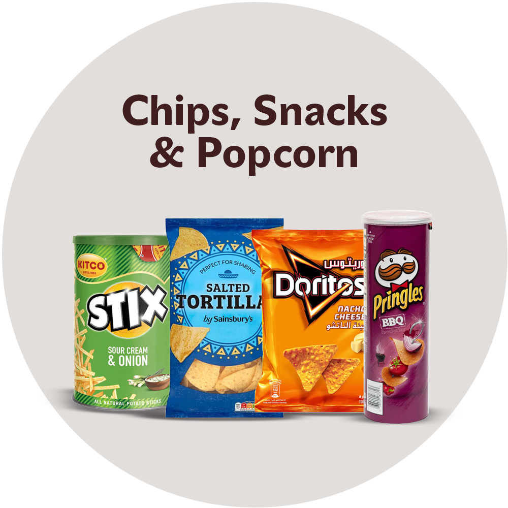 Chips, Snacks & Popcorn