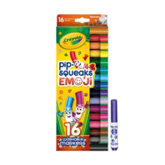 Crayola Pip.Squeake Emoji Washable Markers 16s 588717