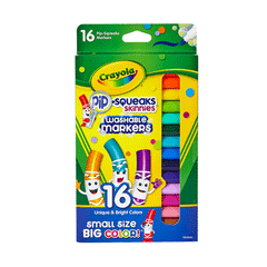 Crayola Pip.Squeake Washable Markers 16s 588703