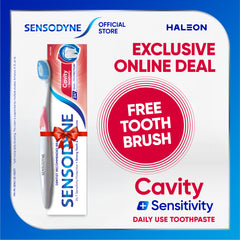 Sensodyne Cavity+Sensitivity 100g - Free Toothbrush
