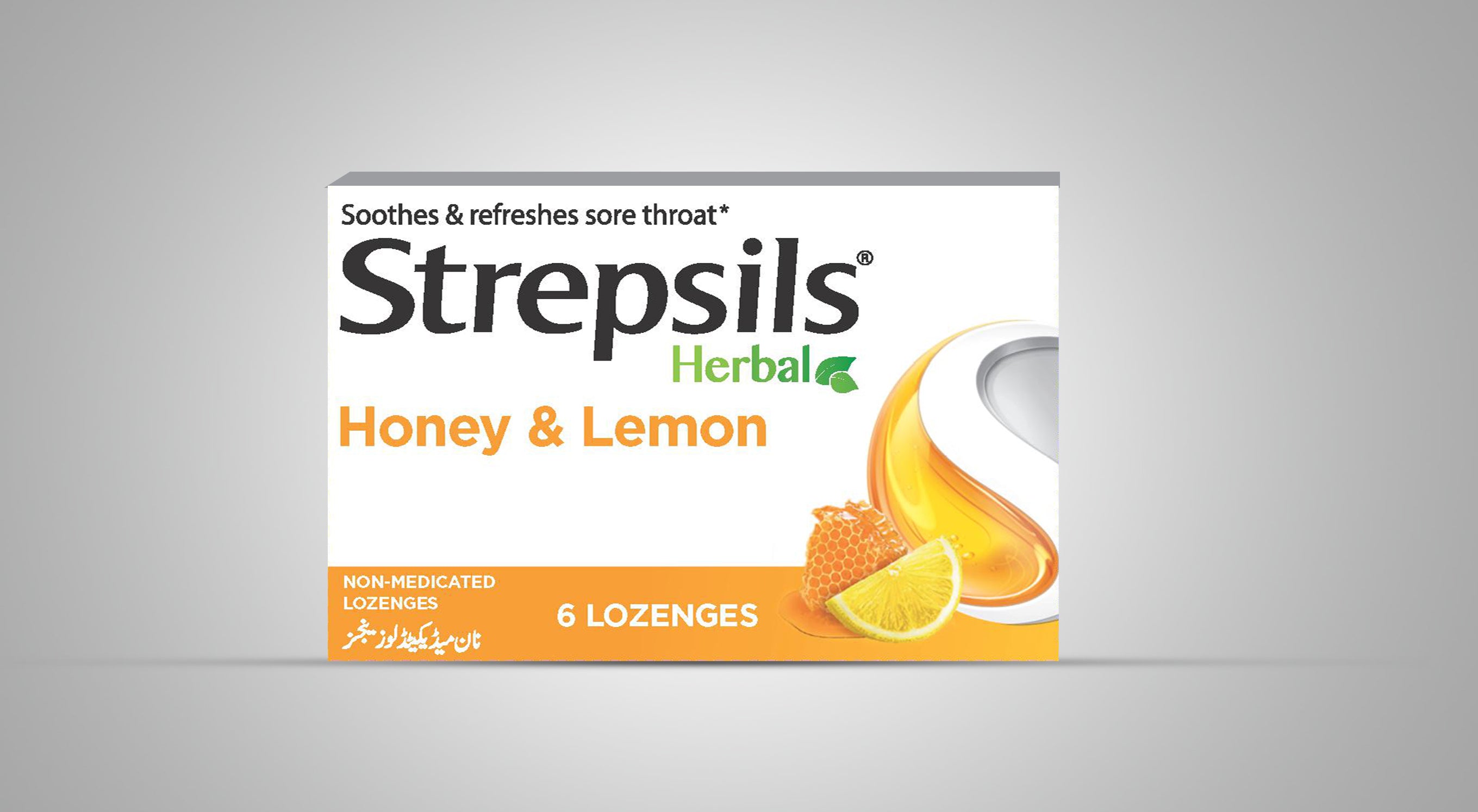 Strepsils Herbal Lozenges Honey & Lemon 6s (local)