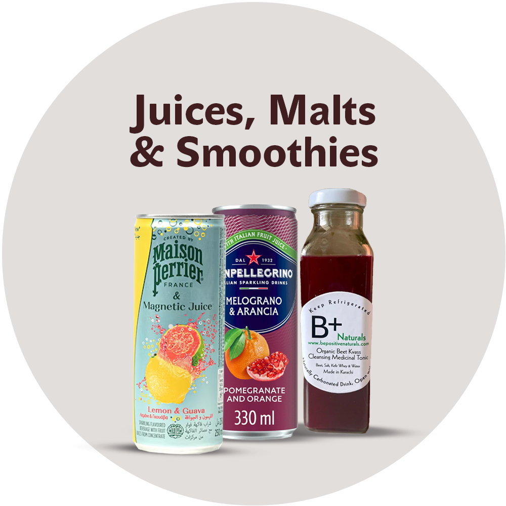 Juices, Malts & Smoothies