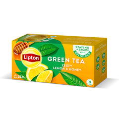 Lipton Green Tea Zesty Lemon & Honey Tea Bags 25s