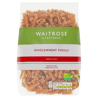 Waitrose Wholewheat Fusilli 500g