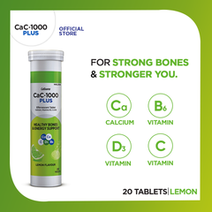 CaC-1000 Plus Lemon Effervescent Tablets - 20s Tablets