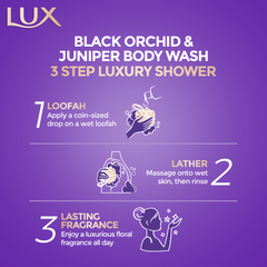 Lux Body Wash Magical Orchid Black Orchid & Juniper Scent 250ml