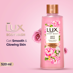 Lux Soft Rose French Rose & Almond Oil Body Wash 520ml