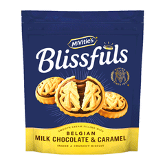 Mcvities Blissfuls Belgian Milk Chocolate & Caramel Biscuit 172g