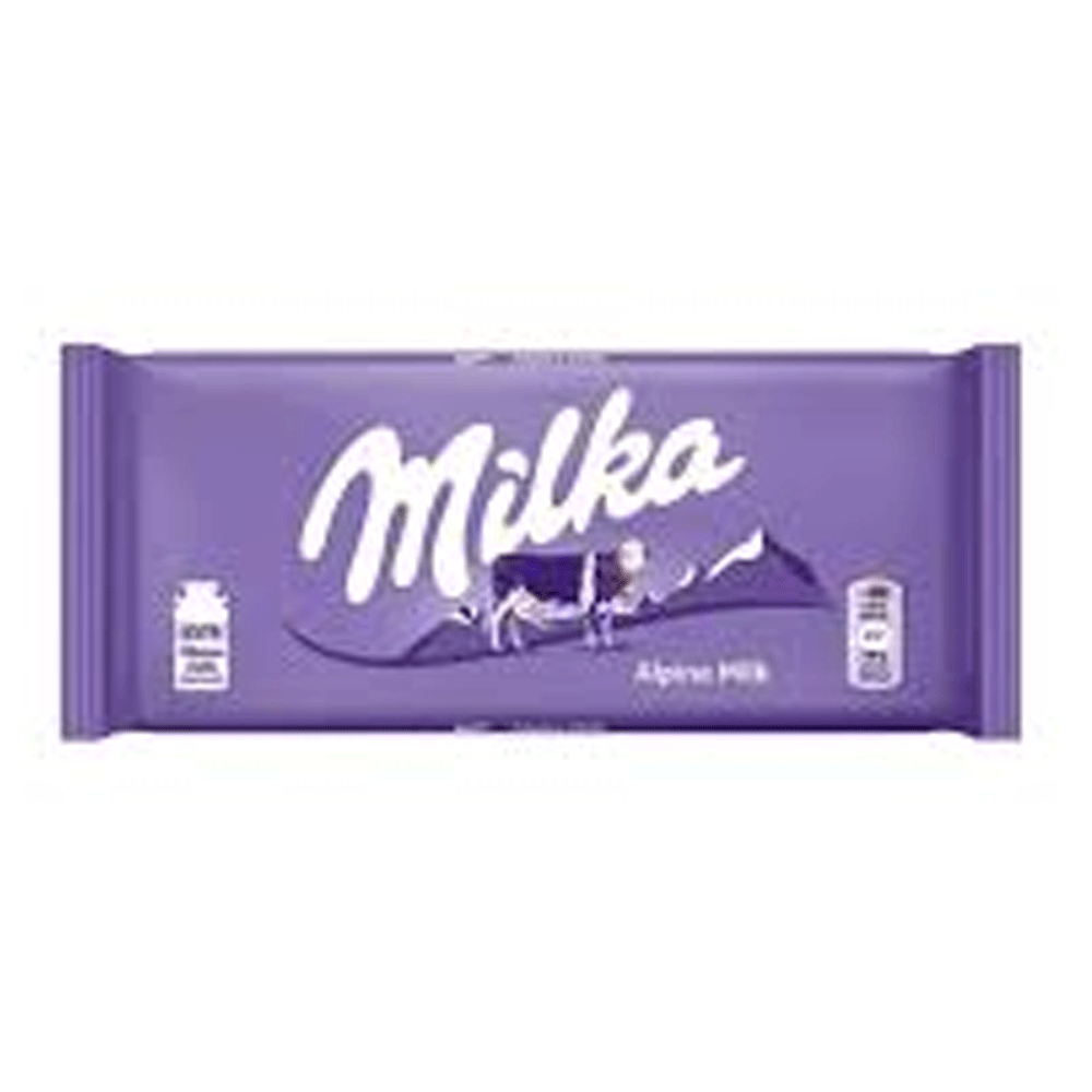 Milka Alpine Milk Chocolate 98g