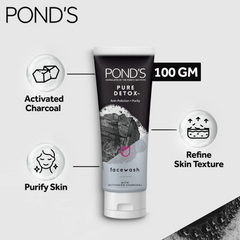 Pond's Pure Detox With Charcoal Face Wash 100g