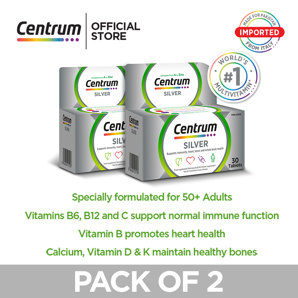 Centrum Silver 50+, 2 Pack Bundle