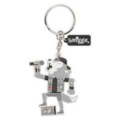 Smiggle Keyring Thrasher Fox Grey&Black