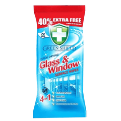 Green Shield Glass & Window Surface Wipes 70s