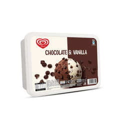 Walls Chocolate & Vanilla Tub 1.4ltr