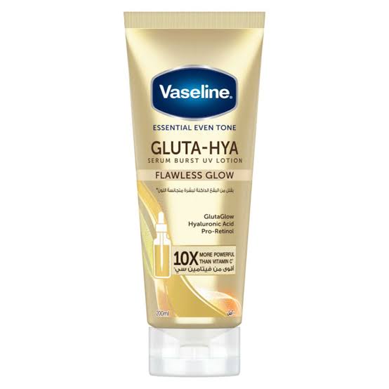 Vaseline Flawless Glow Serum Burst Uv Lotion 200ml