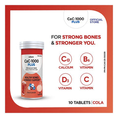 CaC-1000 Plus Cola Effervescent Tablets - 10s Tablets