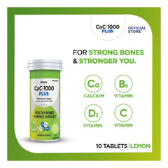 CaC-1000 Plus Lemon Effervescent Tablets - 10s Tablets