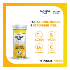 CaC-1000 Plus Mango Sugar Free Effervescent Tablets - 10s Tablets