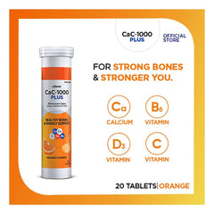 CaC-1000 Plus Orange Effervescent Tablets - 20s Tablets