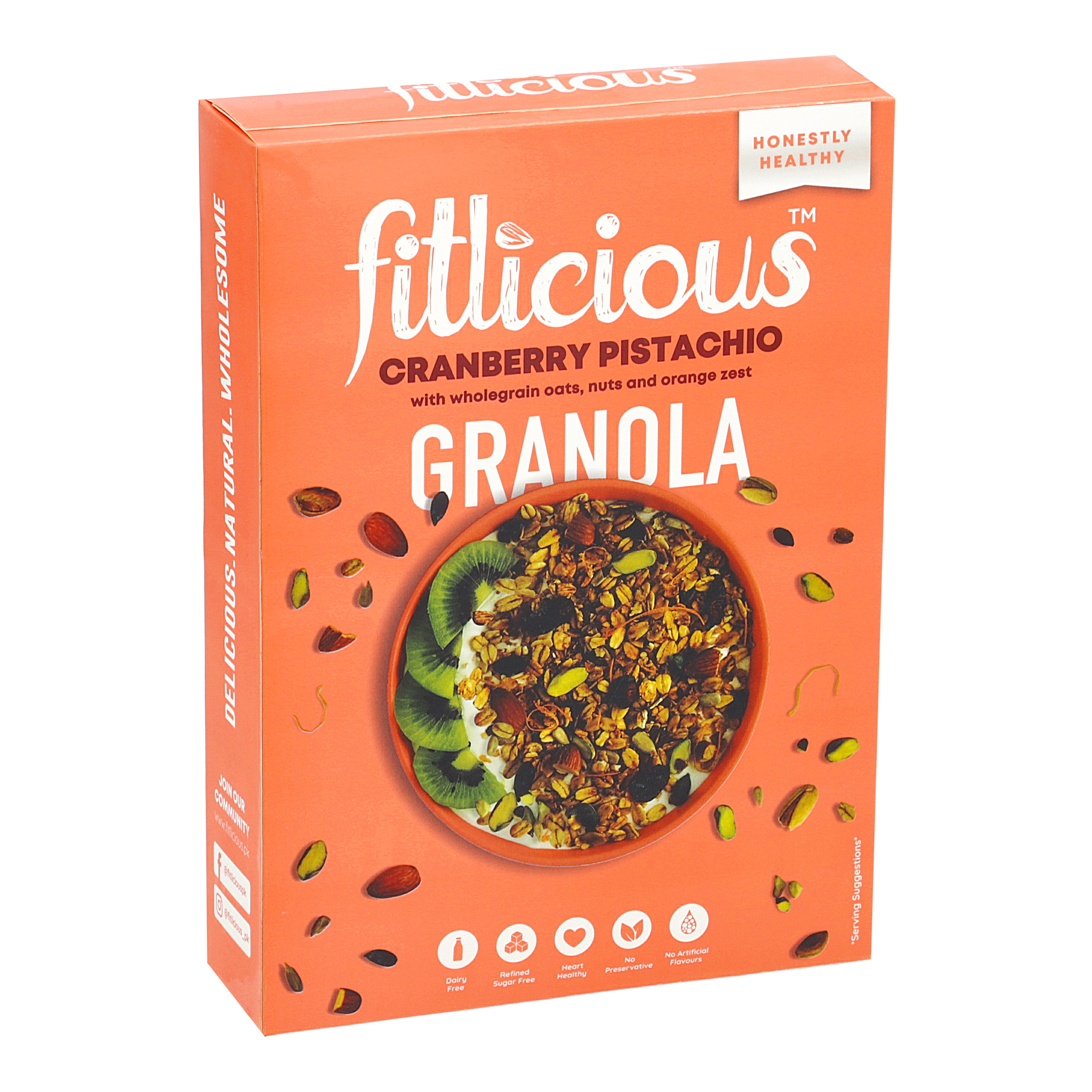 Fitlicious Cranberry Pistachio Granola 370g
