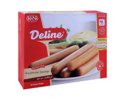 K&N's Deline Jumbo Frank Sausage Cheese & Onion 740g 1830