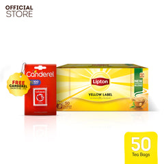 Lipton 50s Tea Bags + FREE Canderel 100s