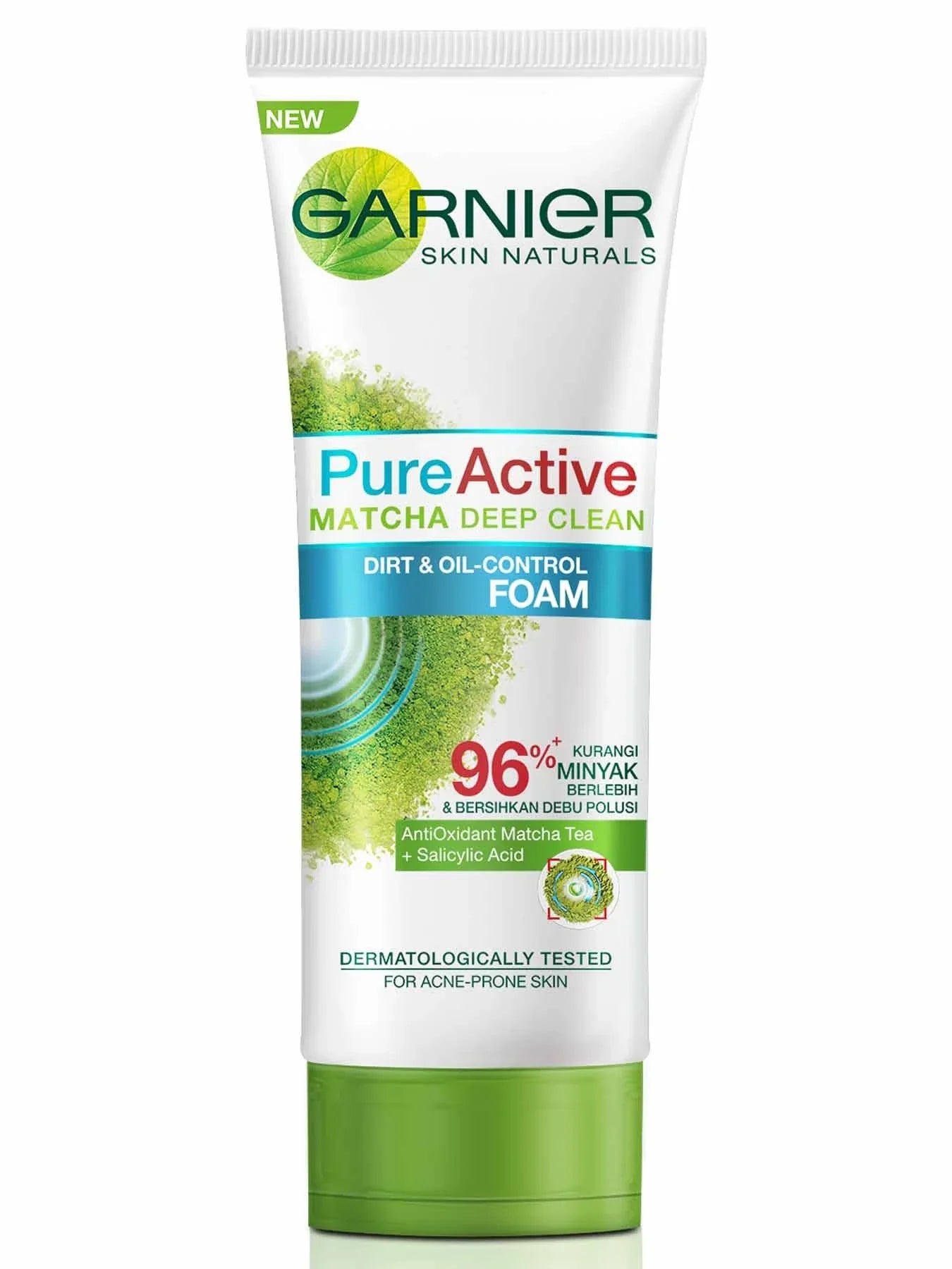 Garnier Pure Active Matcha Deep Clean Face Wash 100ml