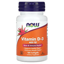 Now Vitamin D-3 Softgels 180s