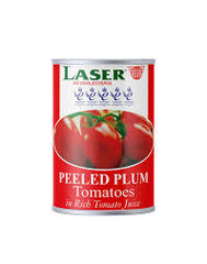 Laser Peeled Plum Tomatoes 400g