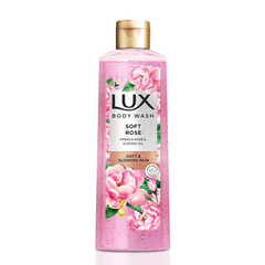 Lux Body Wash Soft Rose French Rose & Almond Oil With Loofah 250ml