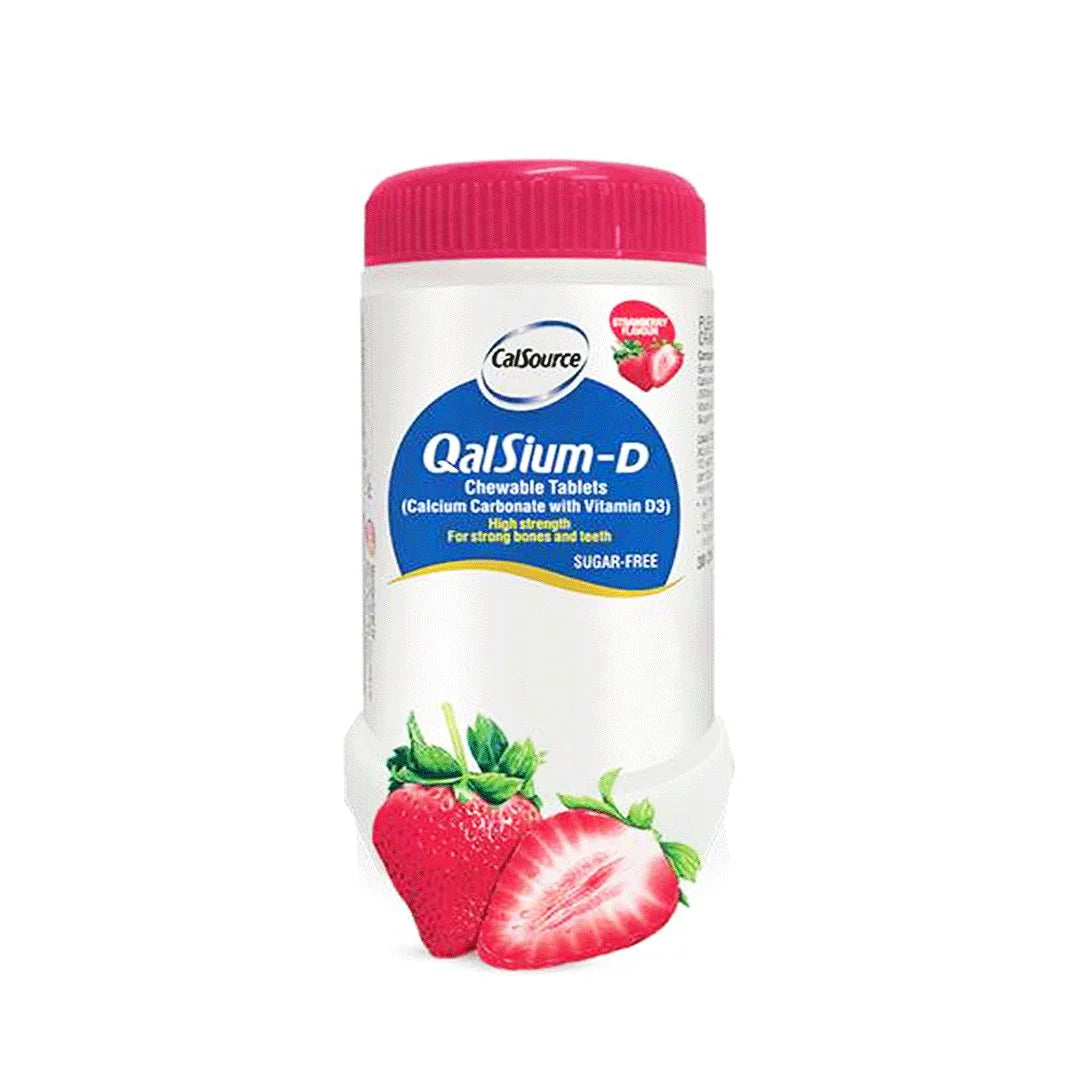 Qalsium-D Tab Strawberry 40s Bottle