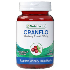 Nutrifactor Cranflo Cranberry Extract 250mg 30 Capsules