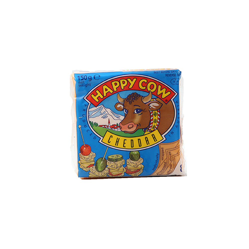 Happy Cow Cheddar Slice 150g