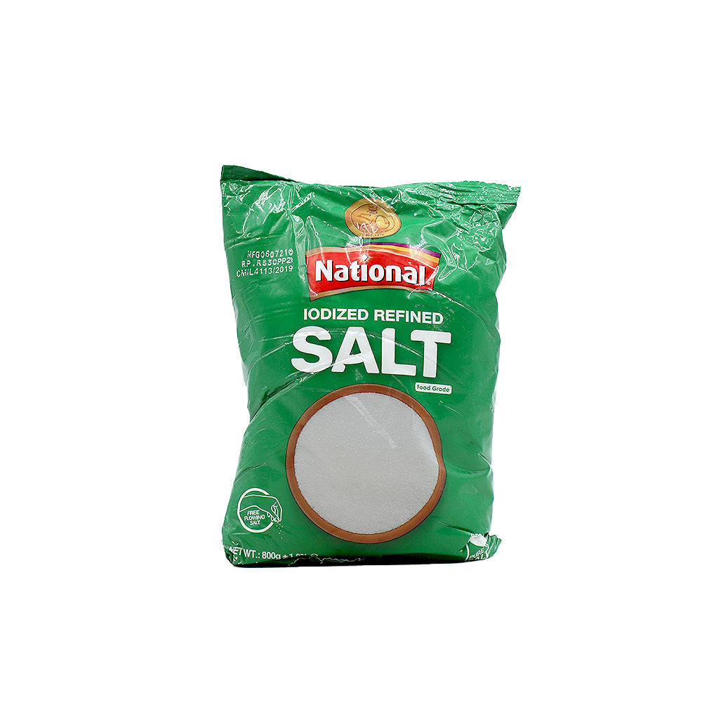 National Foods Iodized Salt 800g