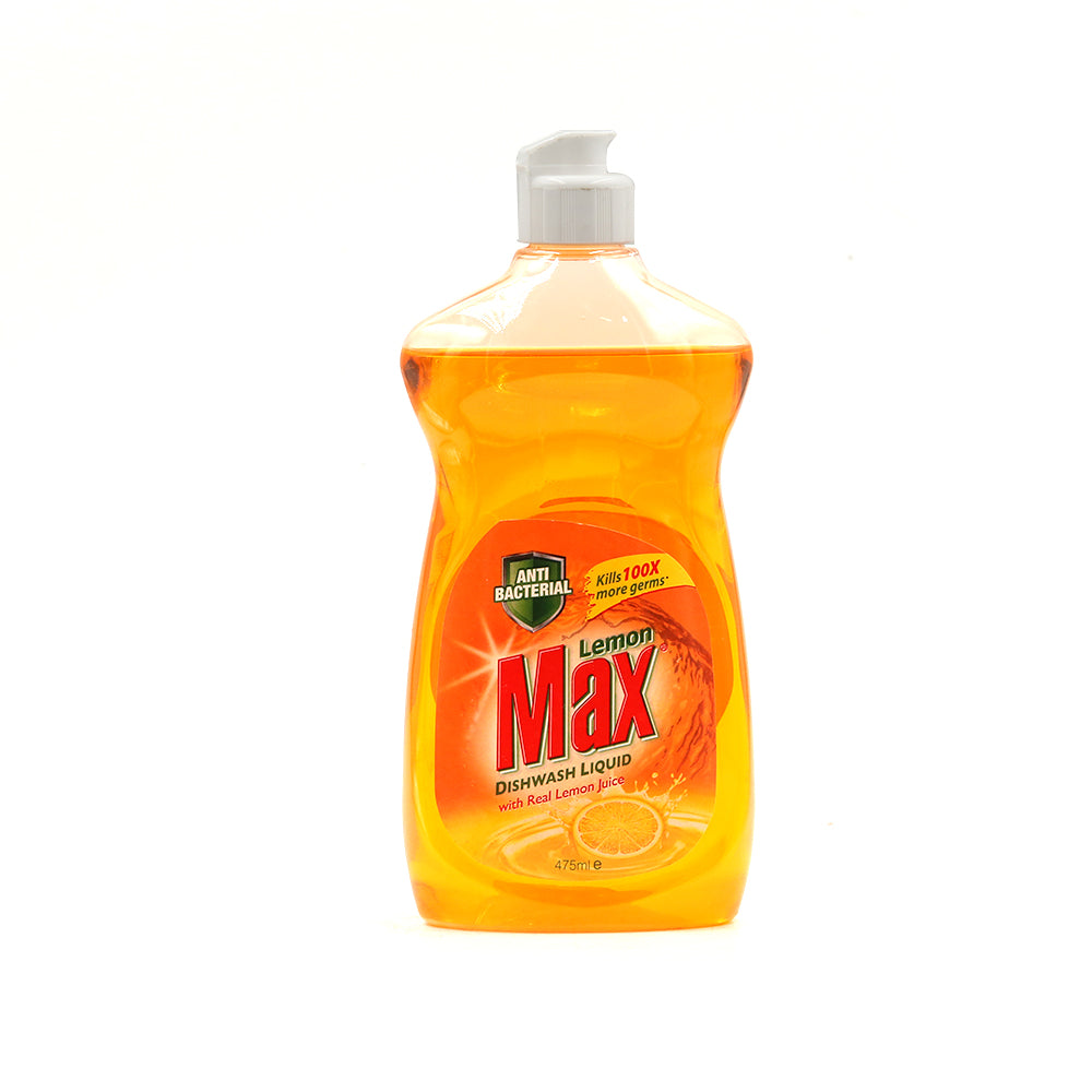 Lemon Max Dishwash Liquid Anti Bacterial 475ml