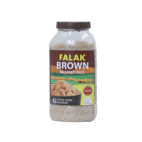 Falak Brown Basmati Rice 1.5kg Jar