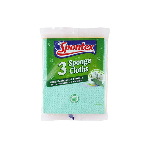Spontex 3 Sponge Cloths