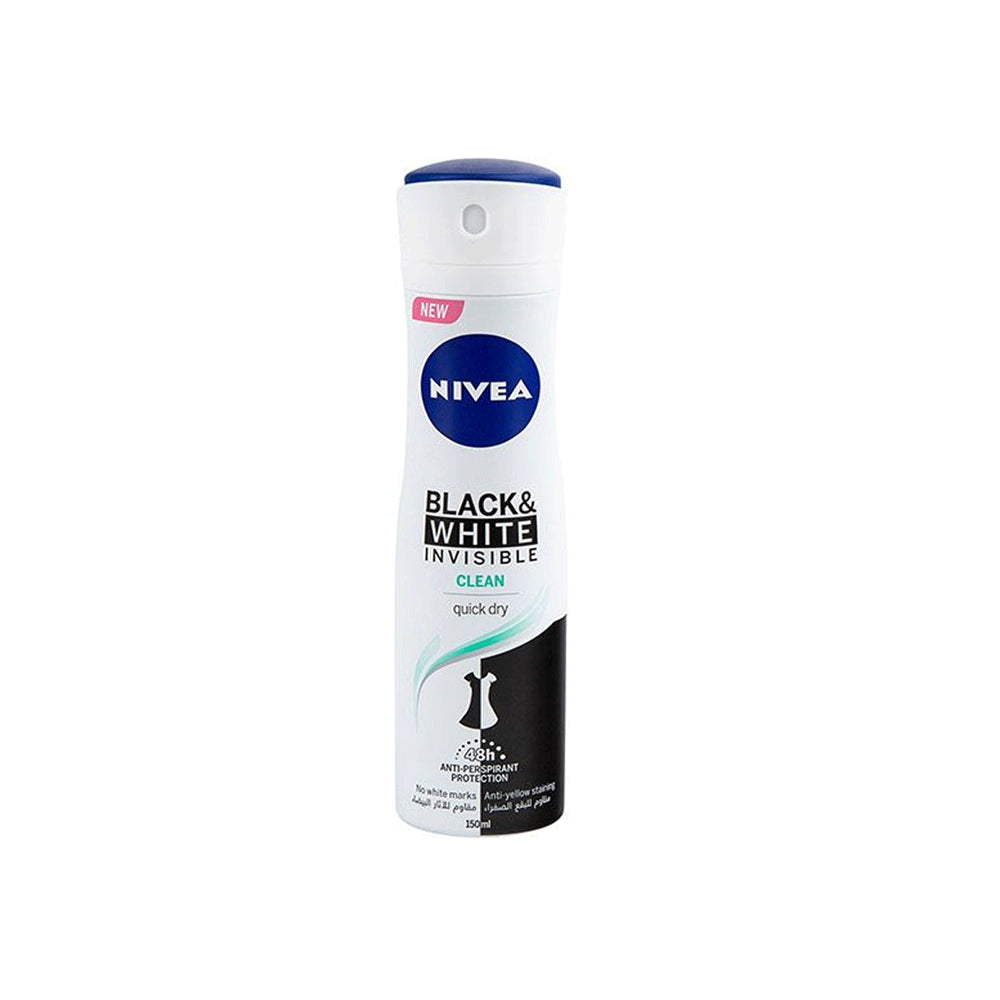 Nivea Black & White Invisible Fresh 48H Body Spray 150ml