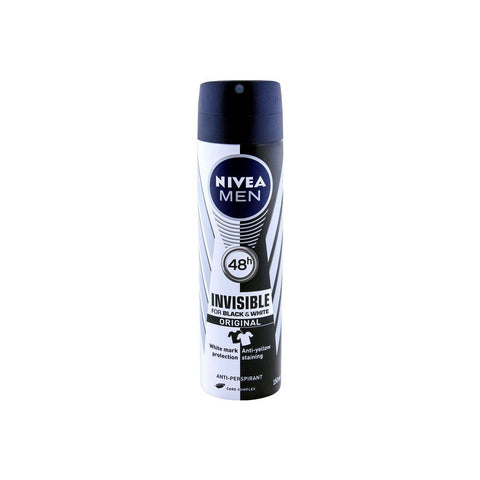 Nivea Men Black & White Invisible Original 48H Body Spray 150ml