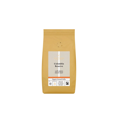 Waitrose Colombian Reserve Ground Coffe Beans 227gq